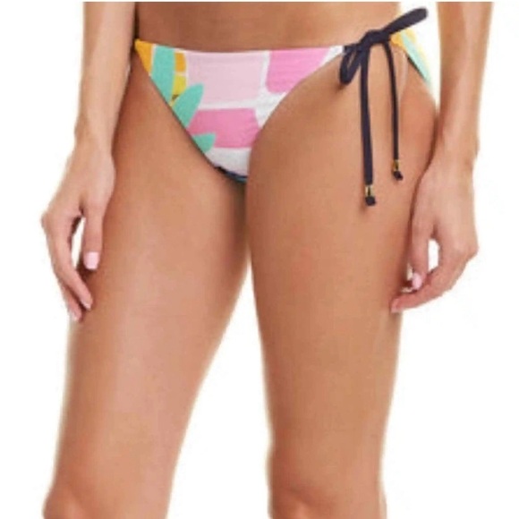 ✨NEW!✨ TRINA TURK Mosaic Sunrise Side Tie Bikini Bottom - Size 12 - Picture 2 of 11